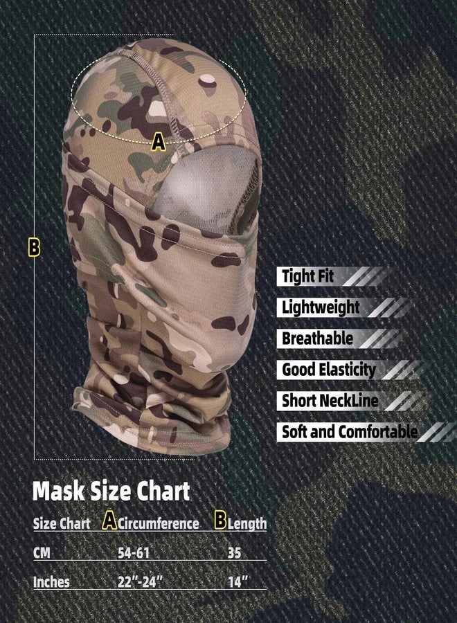 XY3545HS Camo Balaclava Face Mask for Man and Women-Hunting，Skiing，Motorcycle Windproof，UV Protection&Military Training - Image 3